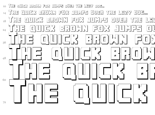 Minecraft PE font waterfall